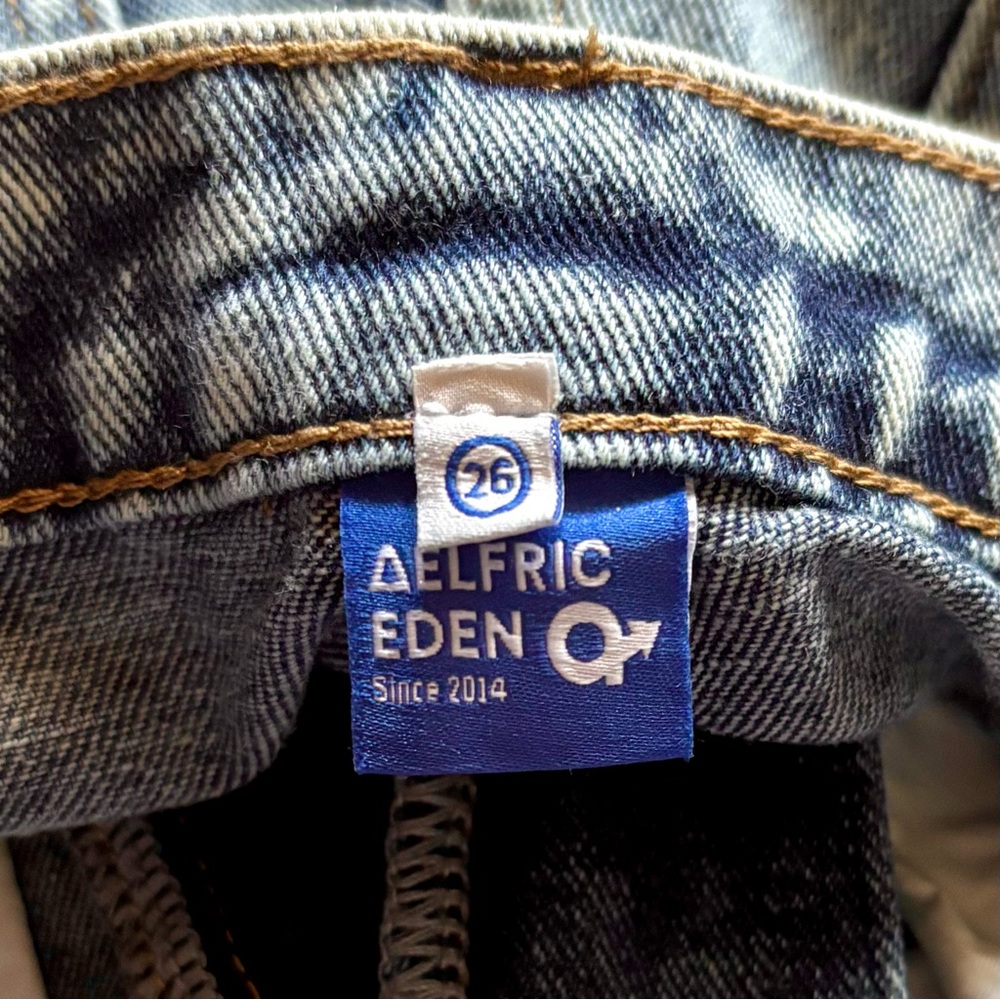 NWOT Aelfric Eden Star Patchwork Jorts/Shorts 26 - Picture 6 of 7
